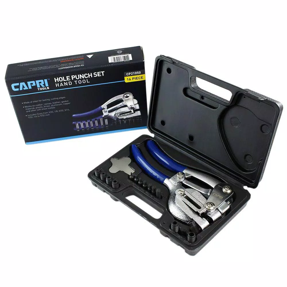 Deals π₯° Chisels, Files & Punches Capri Tools Metal Hole Punch Set (16-Piece) π― - Image 7
